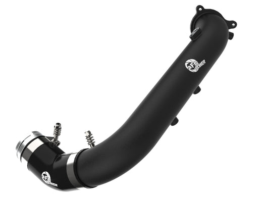 aFe BladeRunner Black 2-3/4in Aluminum Charge Pipe Toyota GR Supra 2021 | 46-20488-B