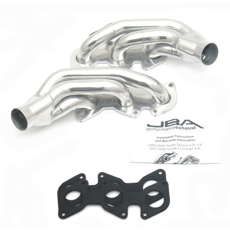 JBA Performance Exhaust 1 1/2" Header Shorty Stainless Toyota Tacoma 2005-2011 / FJ 2005-2009 / 4Runner 2003-2009 | 2035SJS