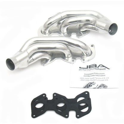 JBA Performance Exhaust 1 1/2" Header Shorty Stainless Toyota Tacoma 2005-2011 / FJ 2005-2009 / 4Runner 2003-2009 | 2035SJS