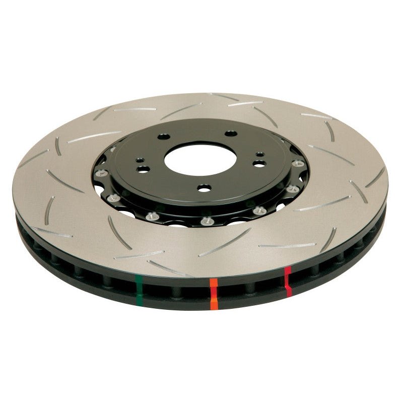 DBA 2012 Lotus Exige Front Slotted 5000 Series 2 Piece Rotor Assembled w/ Black Hat | 52358BLKS - JDMuscleBrake Rotorsdba52358BLKS