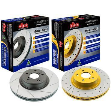 DBA Street Series Front Drilled & Slotted Rotor Subaru STI 2004-2017-654X-10-654X-10-Brake Rotors-DBA-JDMuscle