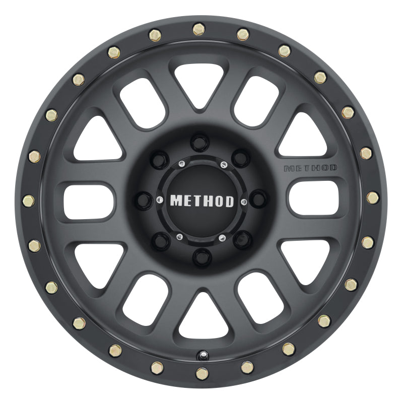 Method MR309 Grid 18x9 0mm Offset 8x180 130.81mm CB Titanium/Black Street Loc Wheel