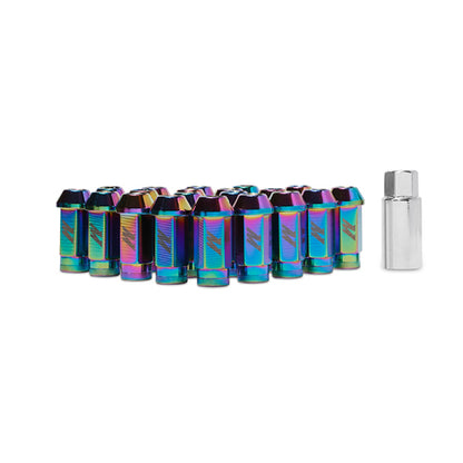 Mishimoto Aluminum Locking Lug Nuts M12 x 1.5 Neo Chrome Universal | MMLG-15-LOCKNC