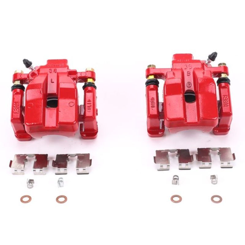 Power Stop Rear Red Calipers w/ Brackets Pair Lexus ES300h 2013-2018 / ES350 2013-2018 / Toyota Avalon 2013-2018 / Camry 2012-2018 | S6992