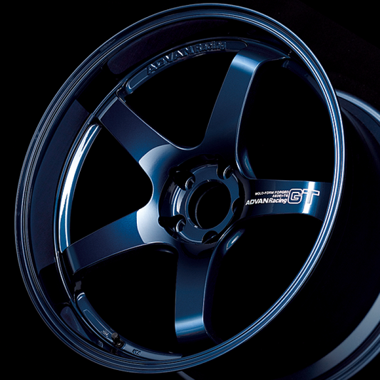 Advan GT 18x8.5 +38mm 5-114.3 Racing Titanium Blue Wheel