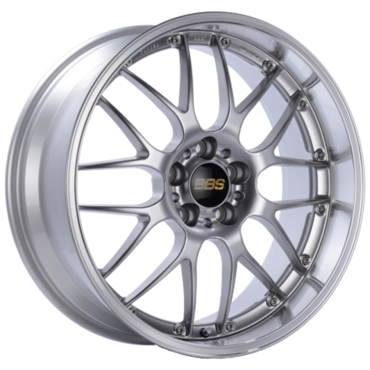 BBS RS-GT 19x8.5 5x112 ET30 Diamond Silver Center Diamond Cut Lip Wheel - 82mm PFS Required | RS991DSPK