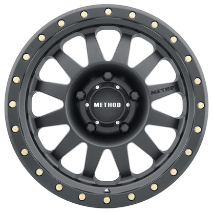 Method MR304 Double Standard 20x10 -18mm Offset 5x5 94mm CB Matte Black Wheel