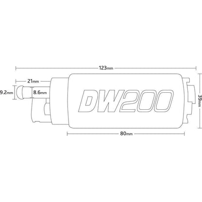 DeatschWerks DW200 Fuel Pump Subaru Forester / XT 1997-2007-dw9-201-0791-Fuel Pumps and Accessories-DeatschWerks-JDMuscle