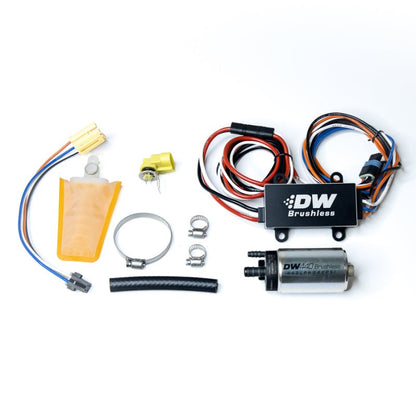 DeatschWerks DW440 440lph Brushless Fuel Pump Single/Dual Controller w/ Install Kit 93 - 07 WRX - JDMuscleNon - Categorizeddwk9-441-C102-0903