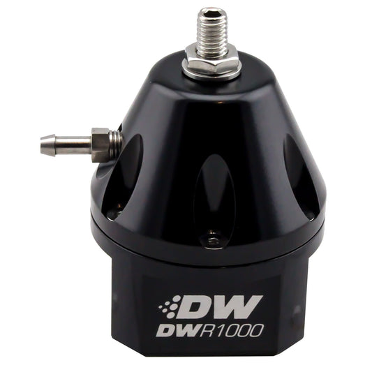 DeatschWerks DWR1000 Adjustable Fuel Pressure Regulator - Black - Universal-dw6-1000-FRB-Fuel Pressure Regulators-DeatschWerks-JDMuscle