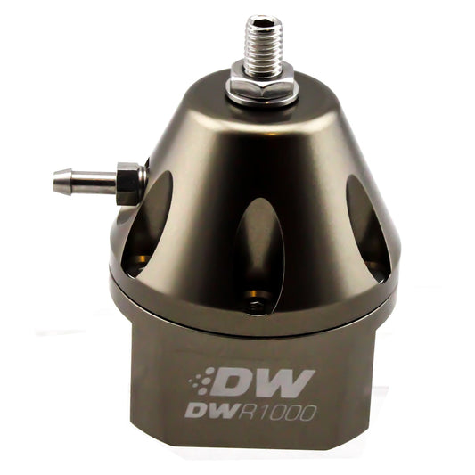 DeatschWerks DWR1000 Adjustable Fuel Pressure Regulator - Titanium - Universal-dw6-1000-FRT-Fuel Pressure Regulators-DeatschWerks-JDMuscle