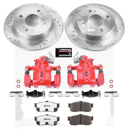 Power Stop Rear Z26 Street Brake Kit w/ Calipers Infiniti G20 1999-2002 / Nissan Sentra 2000-2001 | KC740-26