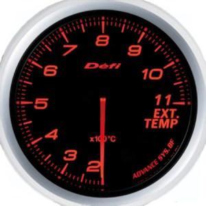 Defi Advance BF 60mm Red Exhaust Temp Gauge - Universal (DF10602)-defiDF10602-DF10602-EGT Gauges-Defi-JDMuscle