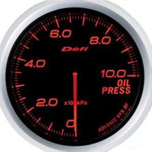 Defi Advance BF 60mm Red Oil Pressure Gauge | kPa - Universal | DF10202