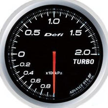 Defi Advance BF 60mm White Boost Gauge 2 Bar | kPa - Universal | DF09901