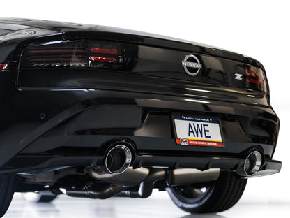 AWE 2023 Nissan Z RZ34 RWD Track Edition Catback Exhaust System w/ Chrome Silver Tips | 3020-32400
