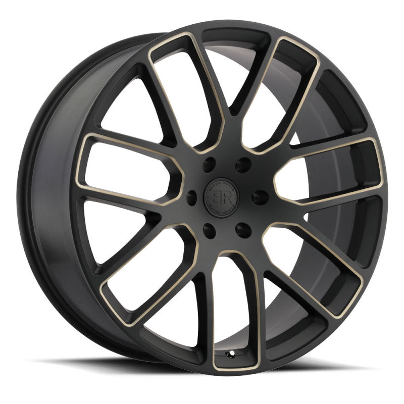 Black Rhino Kunene 22x9.5 5x114.3 ET30 CB 76.1 Matte Black w/Dark Tint Milled Spokes Wheel