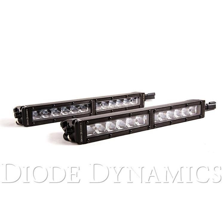 Diode Dynamics 12 Inch LED Light Bar Single Row Straight Clear Driving Pair Stage Series-DD5015P-DD5015P-Light Bars / Mounting-Diode Dynamics-JDMuscle