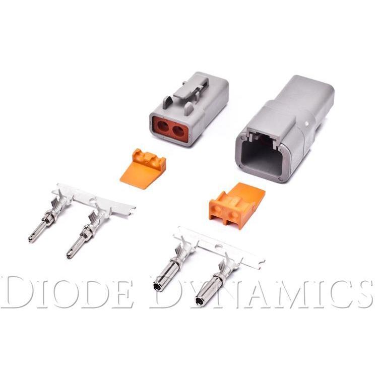 Diode Dynamics Deutsch Connector Kit 2-Pin 12-14 Gauge-DD4039-Lighting-Diode Dynamics-JDMuscle
