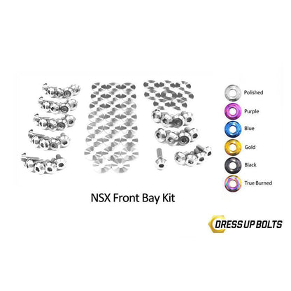 Dress Up Bolts Acura NSX (1990-2005) Titanium Front Bay Kit-HON-033-Ti-POL-Dress Up Bolts-Dress Up Bolts-Polished-JDMuscle