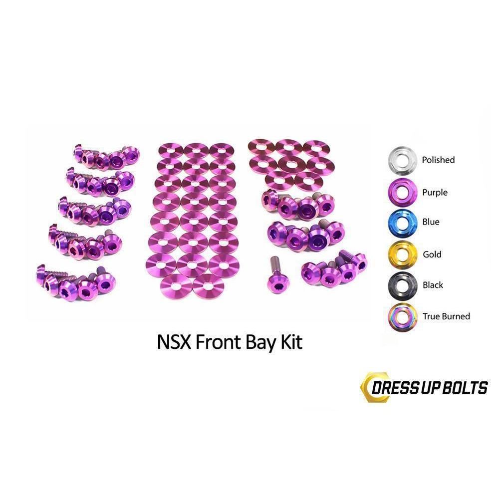 Dress Up Bolts Acura NSX (1990-2005) Titanium Front Bay Kit-HON-033-Ti-PRP-Dress Up Bolts-Dress Up Bolts-Purple-JDMuscle