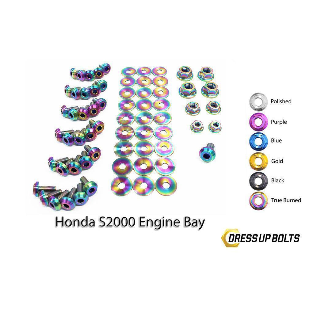 Dress Up Bolts Honda S2000 (2000-2009) AP1/AP2 Titanium Full Engine Bay Kit-HON-015-Ti-TB-Dress Up Bolts-Dress Up Bolts-True Burned-JDMuscle