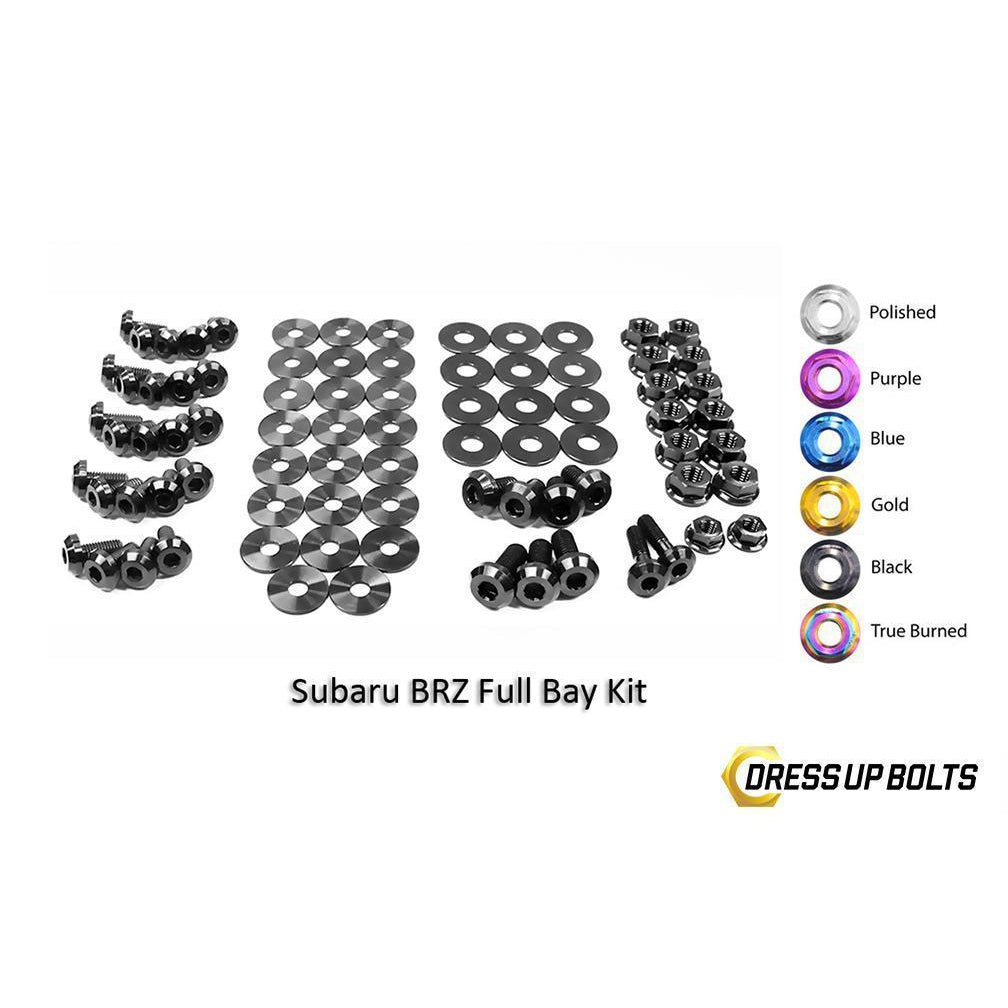 Dress Up Bolts Subaru BRZ (2013-2019) Titanium Full Engine Bay Kit-SUB-007-Ti-BLK-Dress Up Bolts-Dress Up Bolts-Black-JDMuscle