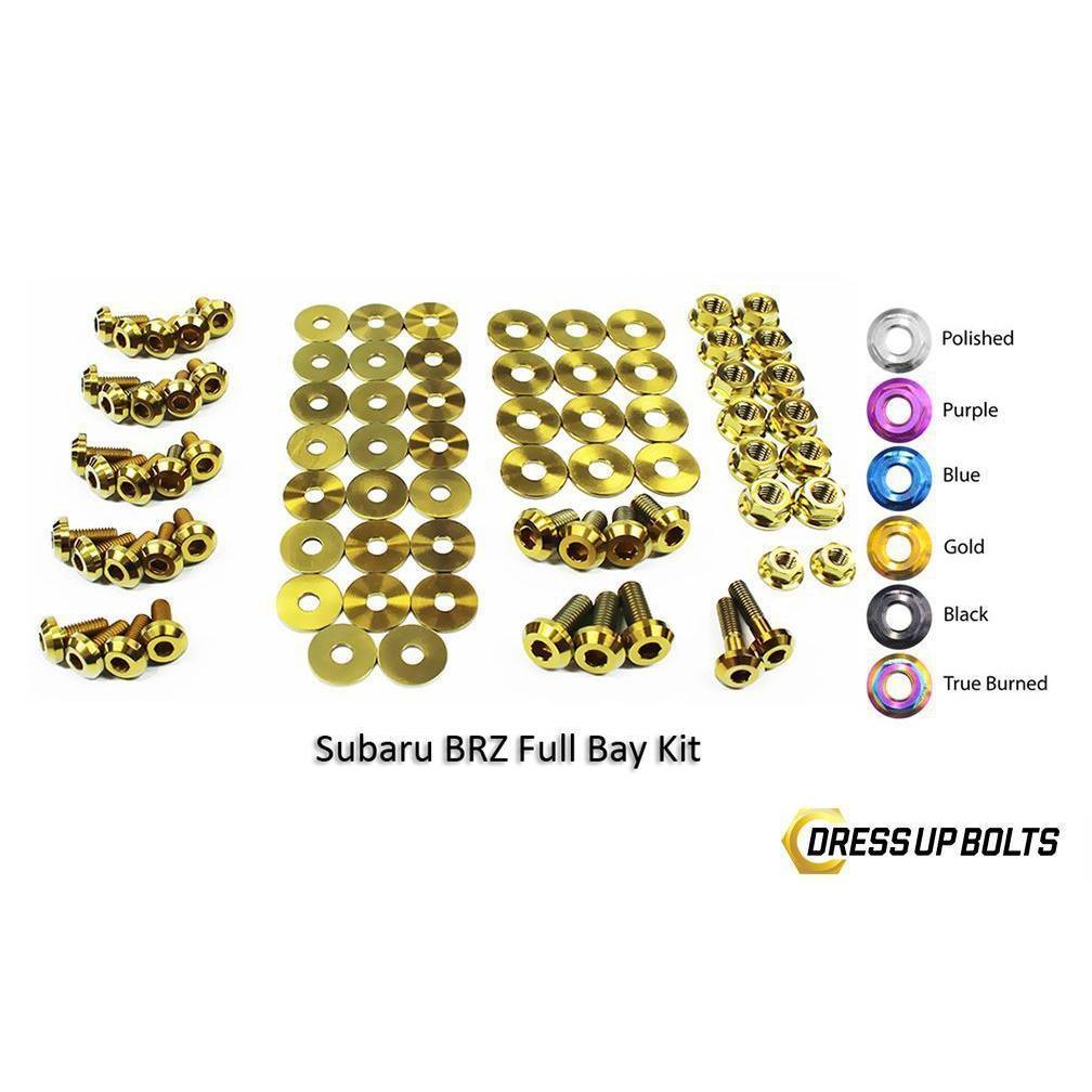 Dress Up Bolts Subaru BRZ (2013-2019) Titanium Full Engine Bay Kit-SUB-007-Ti-GLD-Dress Up Bolts-Dress Up Bolts-Gold-JDMuscle