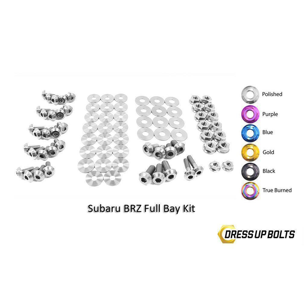 Dress Up Bolts Subaru BRZ (2013-2019) Titanium Full Engine Bay Kit-SUB-007-Ti-POL-Dress Up Bolts-Dress Up Bolts-Polished-JDMuscle