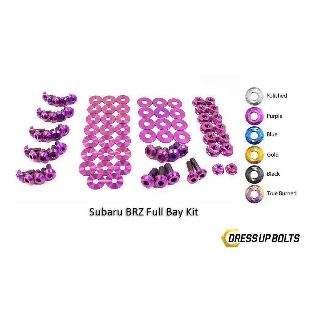 Dress Up Bolts Subaru BRZ (2013-2019) Titanium Full Engine Bay Kit-SUB-007-Ti-PRP-Dress Up Bolts-Dress Up Bolts-Purple-JDMuscle