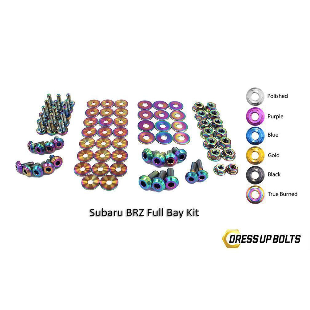 Dress Up Bolts Subaru BRZ (2013-2019) Titanium Full Engine Bay Kit-SUB-007-Ti-TB-Dress Up Bolts-Dress Up Bolts-True Burned-JDMuscle