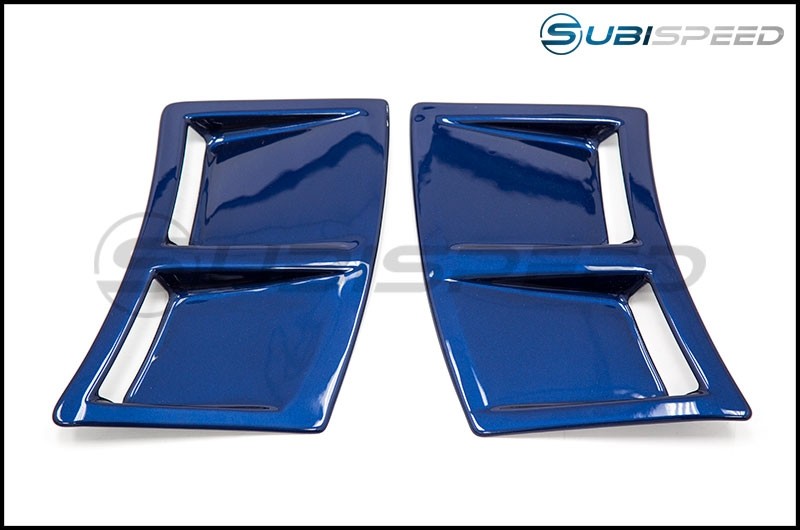 OLM S207 STYLE PAINT MATCHED REAR BUMPER VENT INSERTS GALAXY BLUE 15-21 Subaru WRX & STI | OLMS207RVNT-E8H