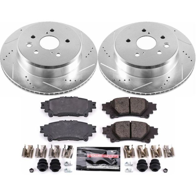 Power Stop Rear Z23 Evolution Sport Brake Kit Lexus GS350 2013-2020 / GS450H 2013-2018 / IS350 2014-2020 / RC350 15-2020 / GS200t 2016-2017 / GS450H 2013-2018 / RC300 2016-2020 | K6514