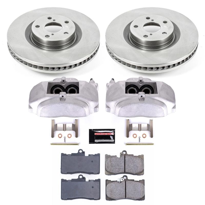 Power Stop Front Autospecialty Brake Kit w/ Calipers Lexus GS350 2009-2011 / GS450h 2009-2011 / GS460 2009-2011 / IS350 2009-2011 / IS350c 2010-2011 | KCOE5868