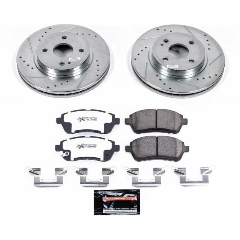 Power Stop Front Z26 Street Warrior Brake Kit Mazda Mazdaspeed 2 2011-2014 | K6344-26