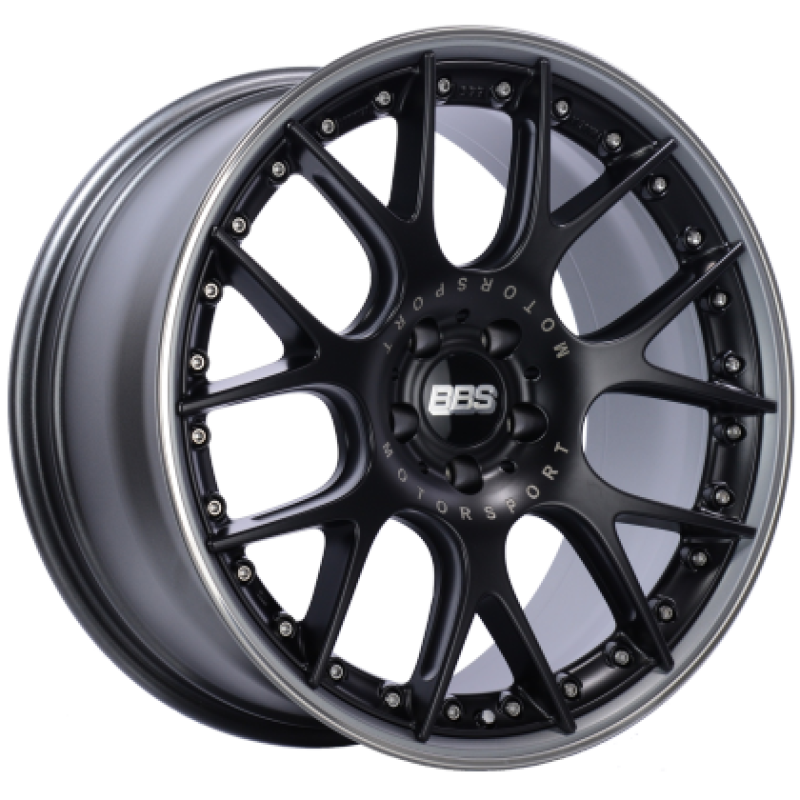 BBS CH-RII 21x9 5x120 ET28 Black Center Platinum Lip SS Rim Prot Wheel PFS Req w/MS Etching | CH610BPPO-MTSP