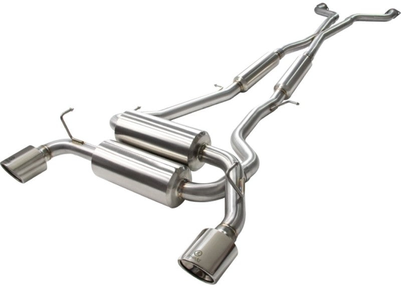 aFe Takeda 2-1/2in 304SS Cat-Back Exhaust w/ Polished Tips Infiniti G37 2008-2013 / Q60 V6-3.7 2014-2015 | 49-36103-P