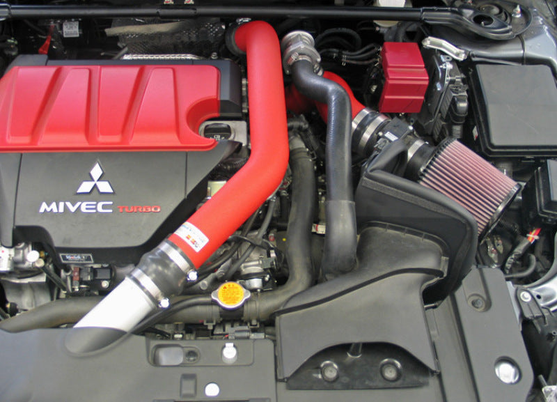 K&N Performance Short Ram Intake System Wrinkle-Red Mitsubishi Evolution X 2008-2015 | 69-6546TWR