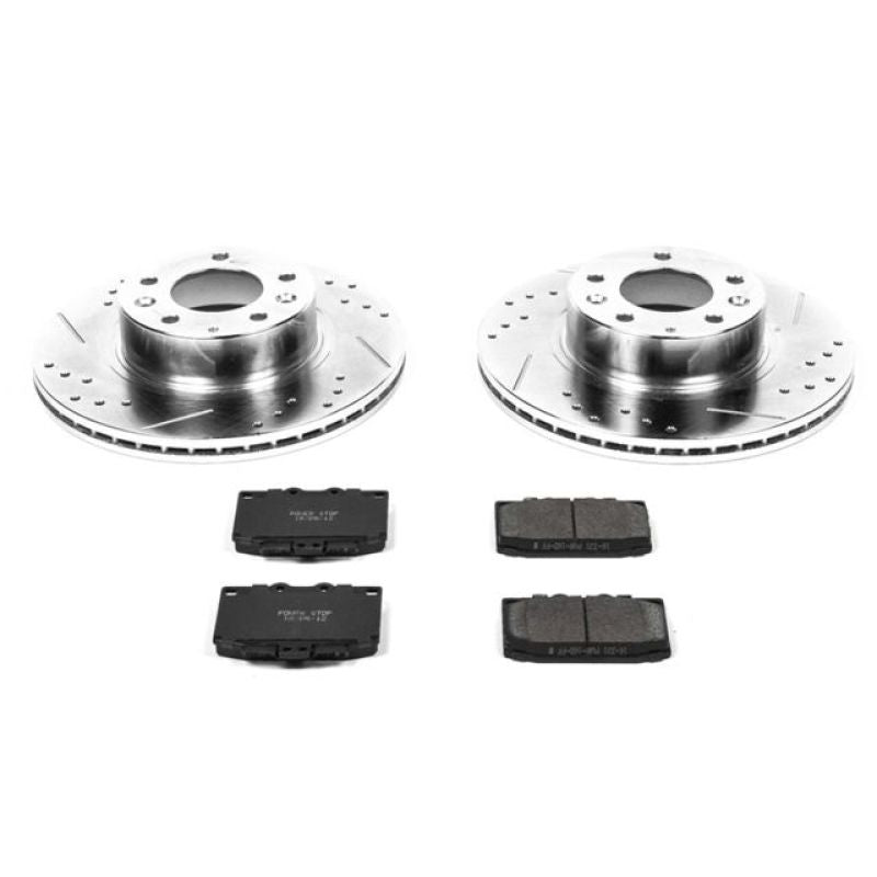 Power Stop Front Z23 Evolution Sport Brake Kit Mazda RX-7 1993-1995 | K4833