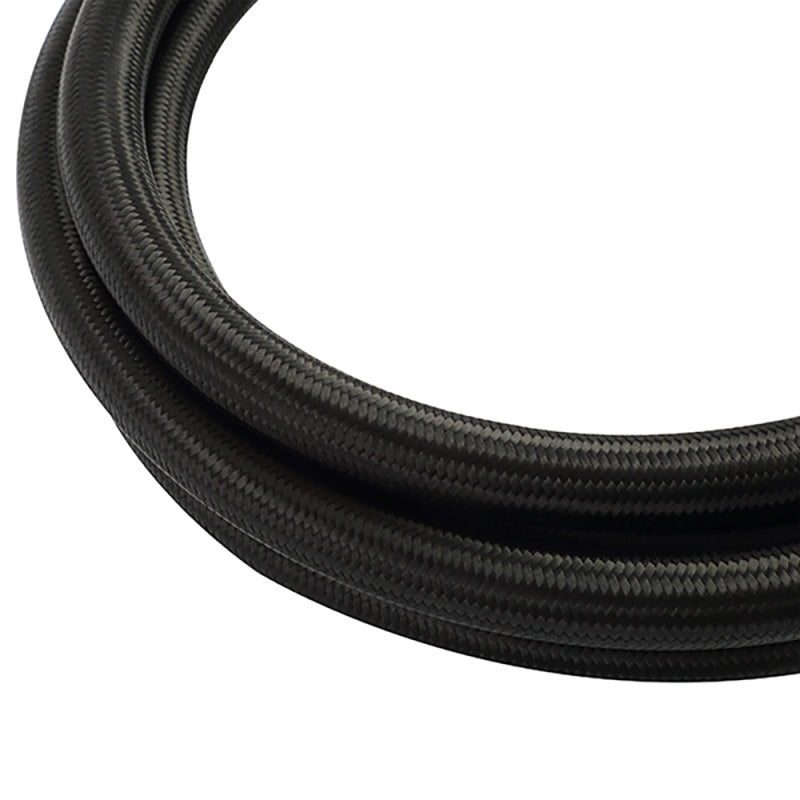 Mishimoto 6Ft Stainless Steel Braided Hose w/ 8AN Fitting Black Universal | MMSBH-0872-CB