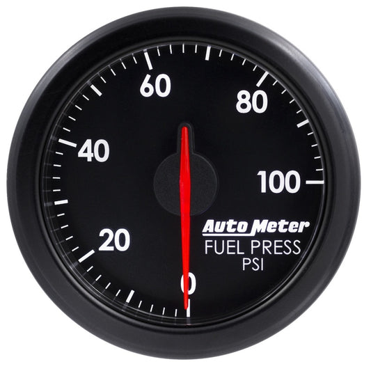 Autometer Airdrive 2-1/6in Fuel Pressure Gauge 0-100 PSI Black Universal | 9171-T