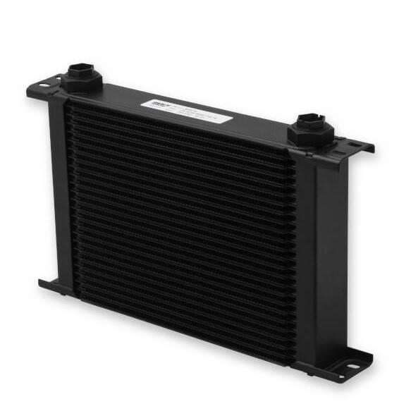EARLS ULTRAPRO OIL COOLER - BLACK - 25 ROWS - WIDE COOLER - 10 O-RING BOSS FEMALE PORTS-425ERL-Fluid Coolers-Earls-JDMuscle