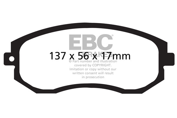EBC 2012+ BRZ/FRS/86 2.0L Bluestuff Front Brake Pads | DP51884NDX - JDMuscleBrake PadsebcDP51884NDX