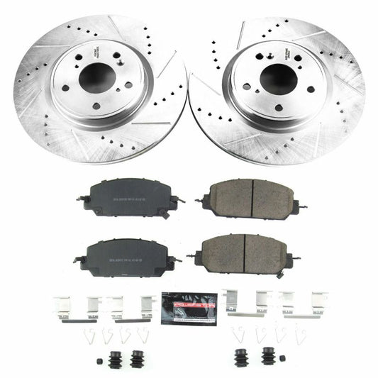 Power Stop Front Z23 Evolution Sport Brake Kit Honda CR-V 2017-21 | K7872