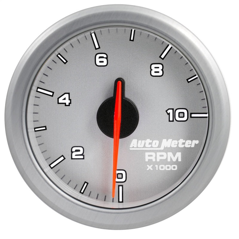 Autometer Airdrive 2-1/6in Tachometer Gauge 0-10K RMP Silver Universal | 9197-UL