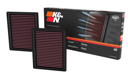 K&N 23-24 Nissan Z 3.0L V6 Replacement Air Filter (Includes 2 Filters) | 33-5135