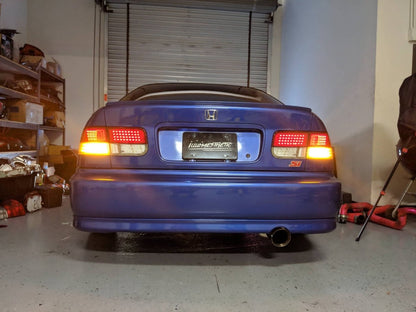 EM1 Honda Civic Coupe OEM+ LED Tail Lights - JDMuscleLED LightsBasic LED Conversion