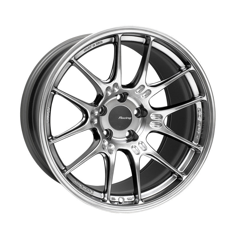 Enkei GTC02 18x10.5 5x114.3 15mm Offset 75mm Bore Hyper Silver Wheel - JDMuscleNon - Categorizedenk534-8105-6515HS