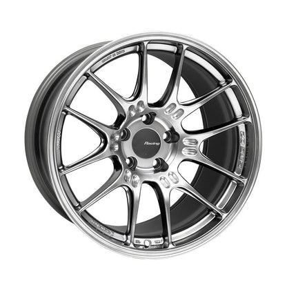 Enkei GTC02 18x10.5 5x114.3 15mm Offset 75mm Bore Hyper Silver Wheel - JDMuscleNon - Categorizedenk534-8105-6515HS