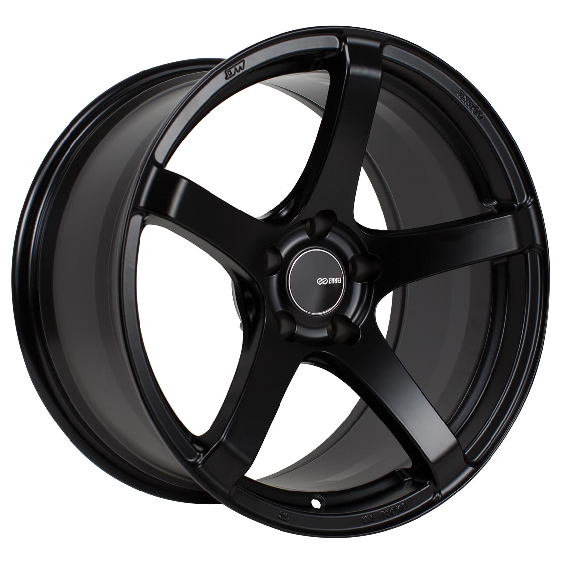 Enkei KOJIN 17x8 +40mm 5x100 72.6 - Black Paint (476-780-8040BK)-enk476-780-8040BK-476-780-8040BK-Wheels-Enkei-17x8-+40mm-5x100-JDMuscle